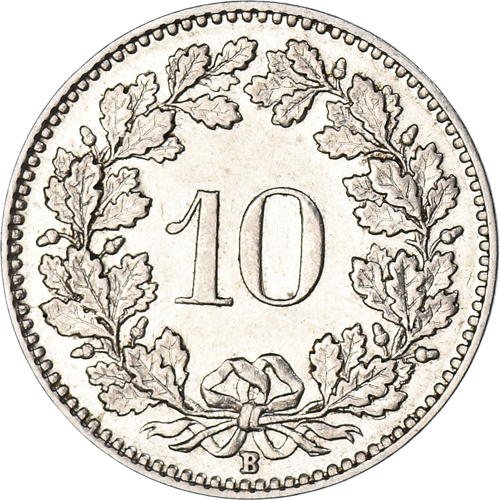 Moneda, Suiza, 10 Rappen, 1933
