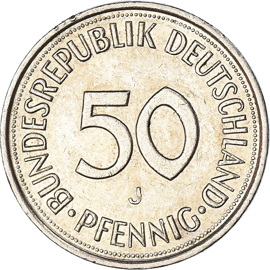 Coin, GERMANY - FEDERAL REPUBLIC, 50 Pfennig, 1991