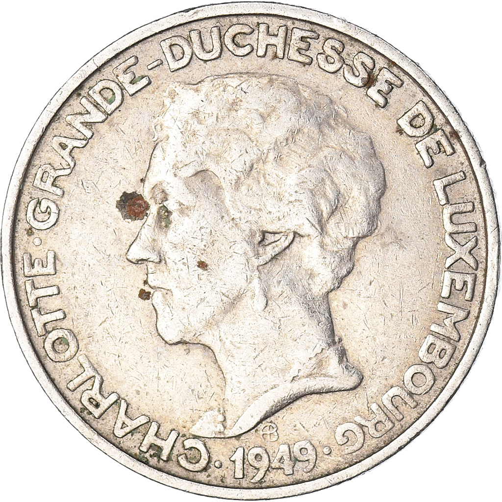 Moneda, Luxemburgo, 5 Francs, 1949