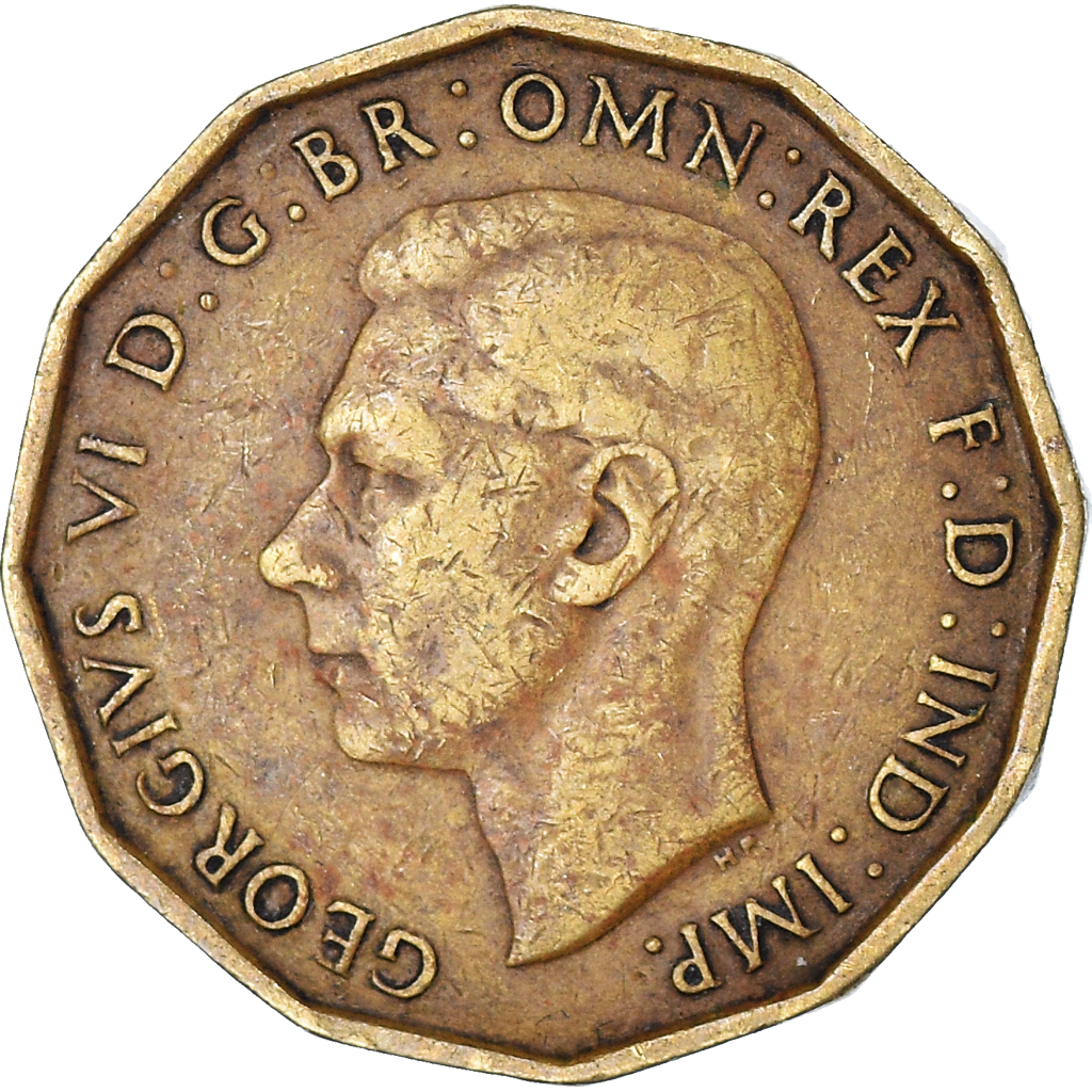 Moneda, Gran Bretaña, 3 Pence, 1937