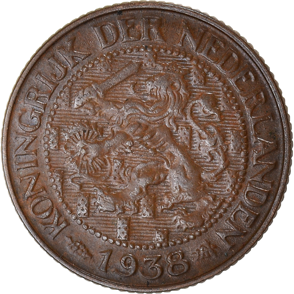 Moneda, Países Bajos, Cent, 1938