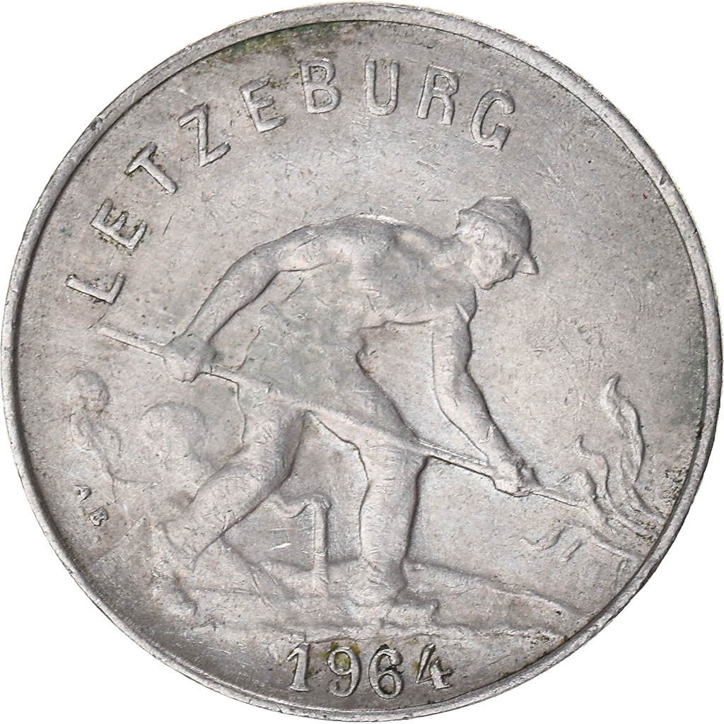 Moneda, Luxemburgo, Franc, 1964