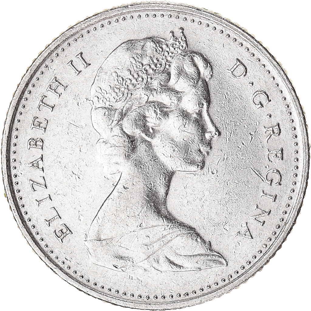 Coin, Canada, 10 Cents, 1974