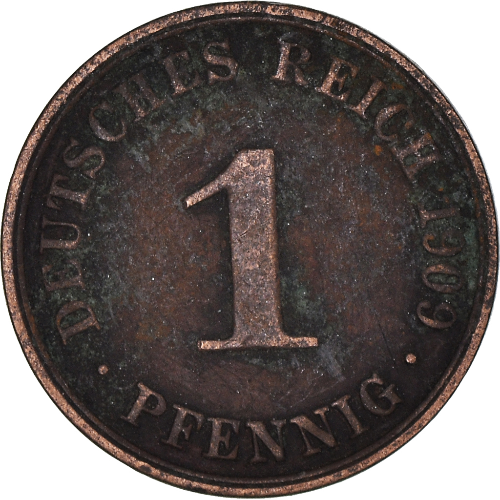 Coin, Germany, Pfennig, 1909