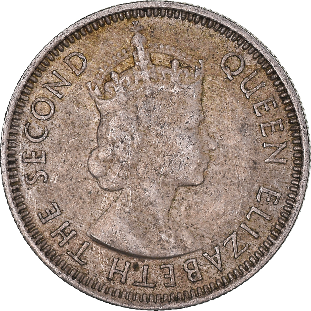 Moneda, PENÍNSULA MALAYA & BORNEO BRITÁNICO, 10 Cents, 1953