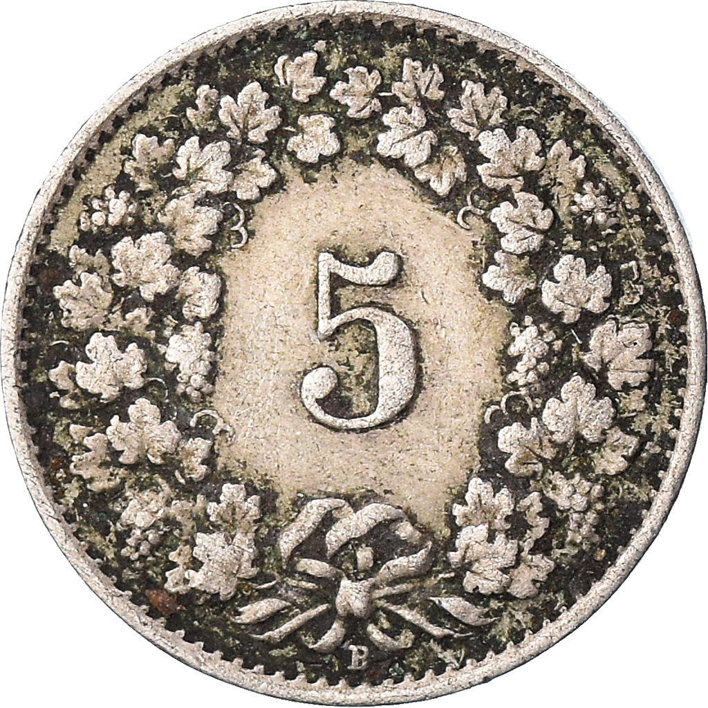 Moneda, Suiza, 5 Rappen, 1922