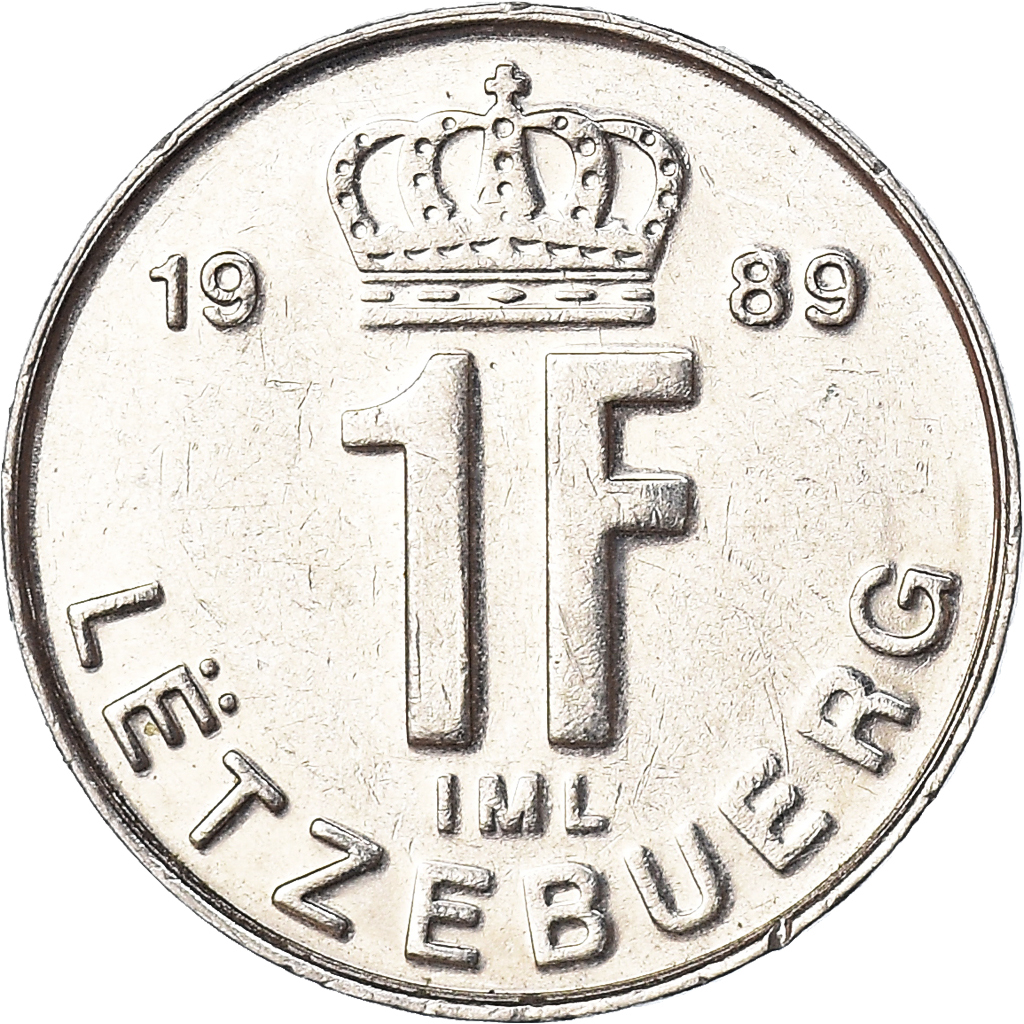 Moneda, Luxemburgo, Franc, 1989