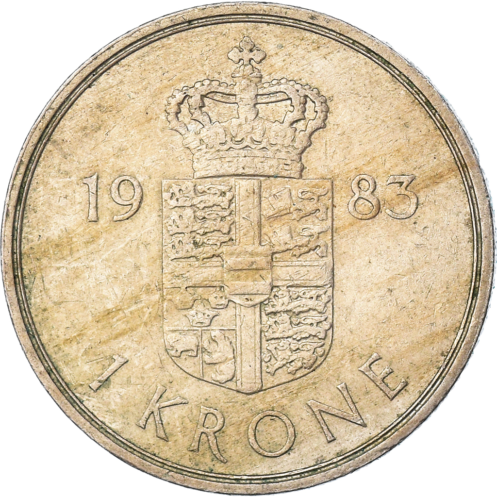 Moneda, Dinamarca, Krone, 1983