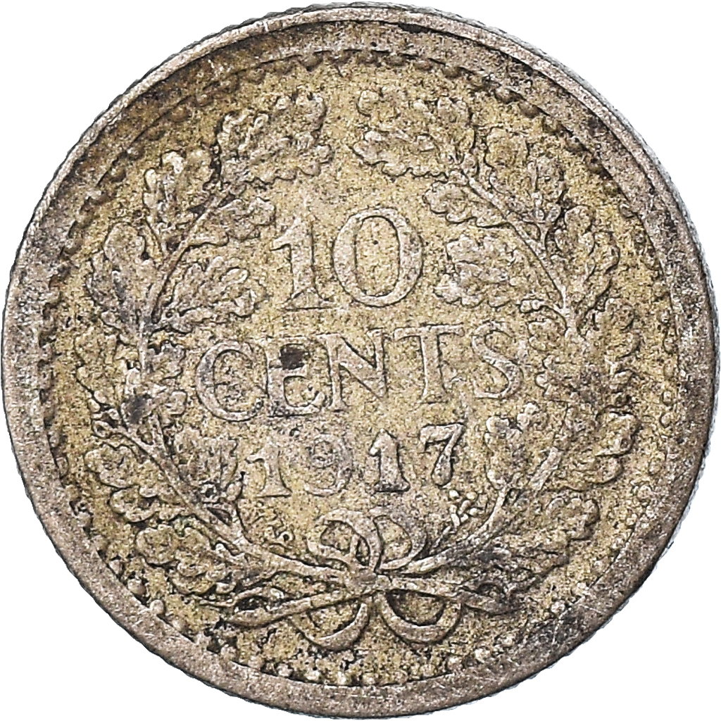 Coin, Netherlands, 10 Cents, 1917