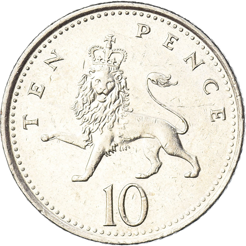Moneda, Gran Bretaña, 10 Pence, 2002