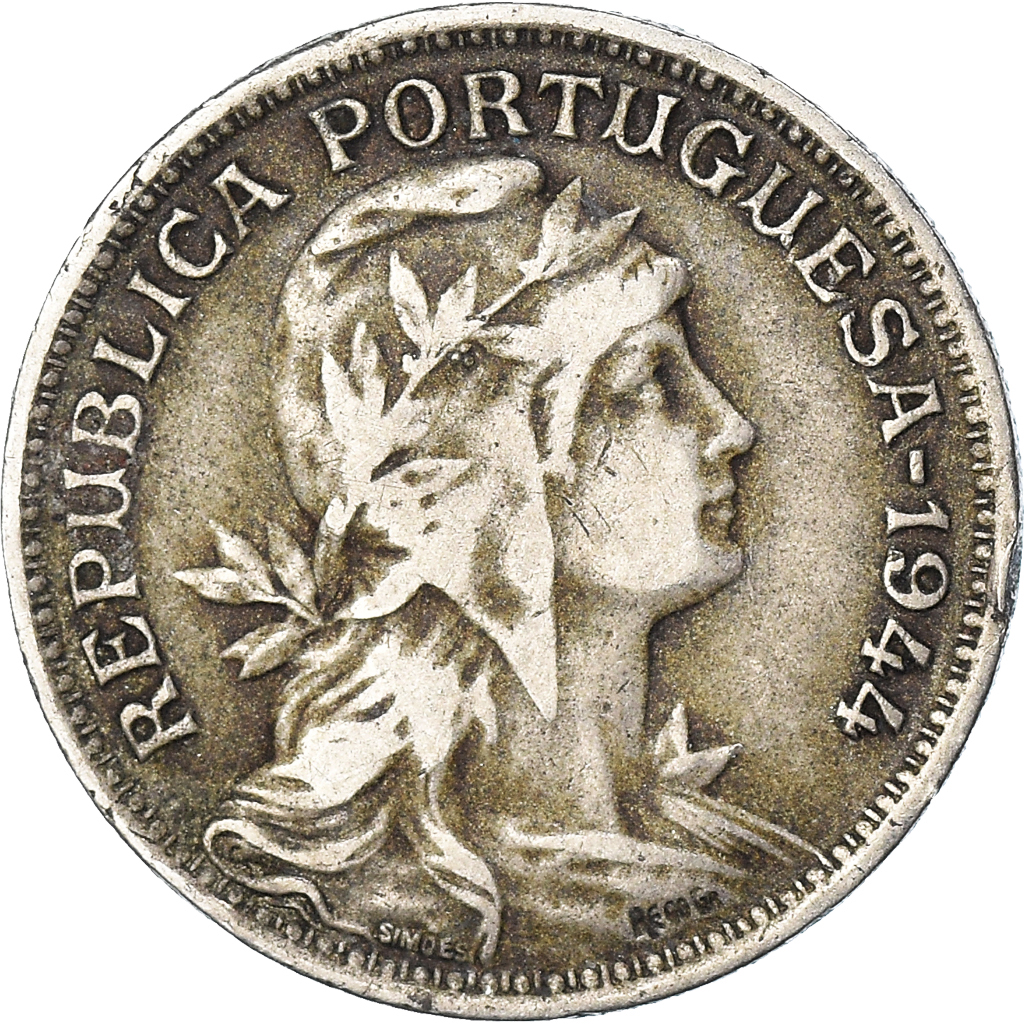 Moneda, Portugal, 50 Centavos, 1944