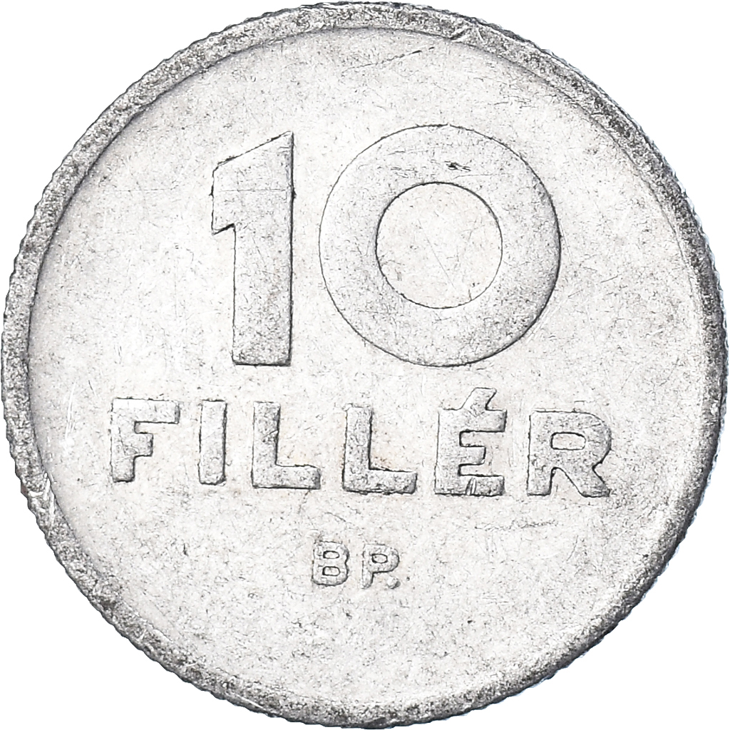 Moneda, Hungría, 10 Filler, 1965
