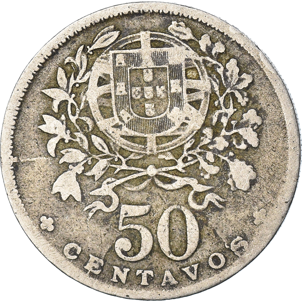 Moneda, Portugal, 50 Centavos, 1927