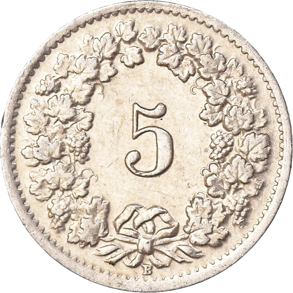 Moneda, Suiza, 5 Rappen, 1946