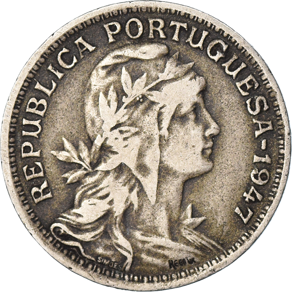 Moneda, Portugal, 50 Centavos, 1947