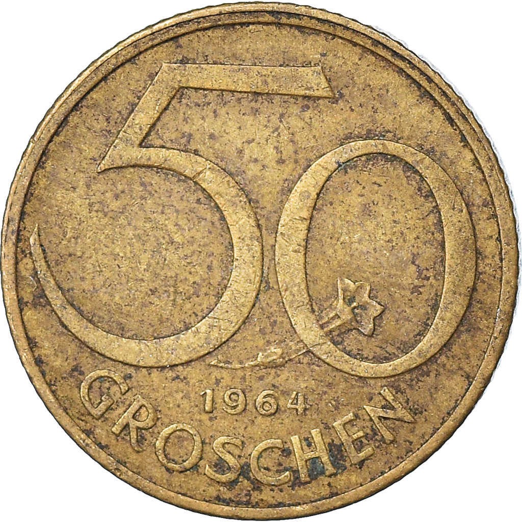 Moneda, Austria, 50 Groschen, 1964
