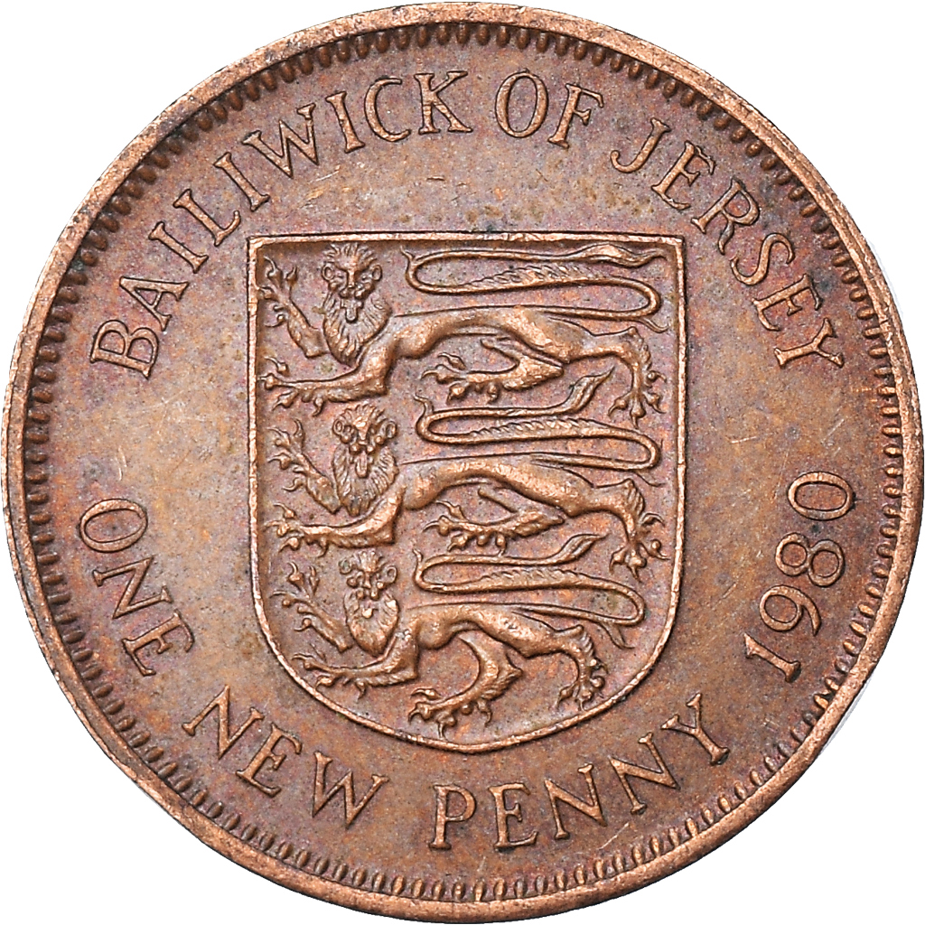 Coin, Jersey, New Penny, 1980