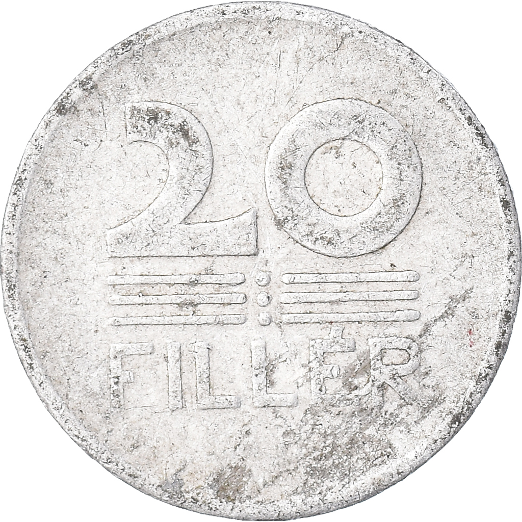 Moneda, Hungría, 20 Fillér, 1957