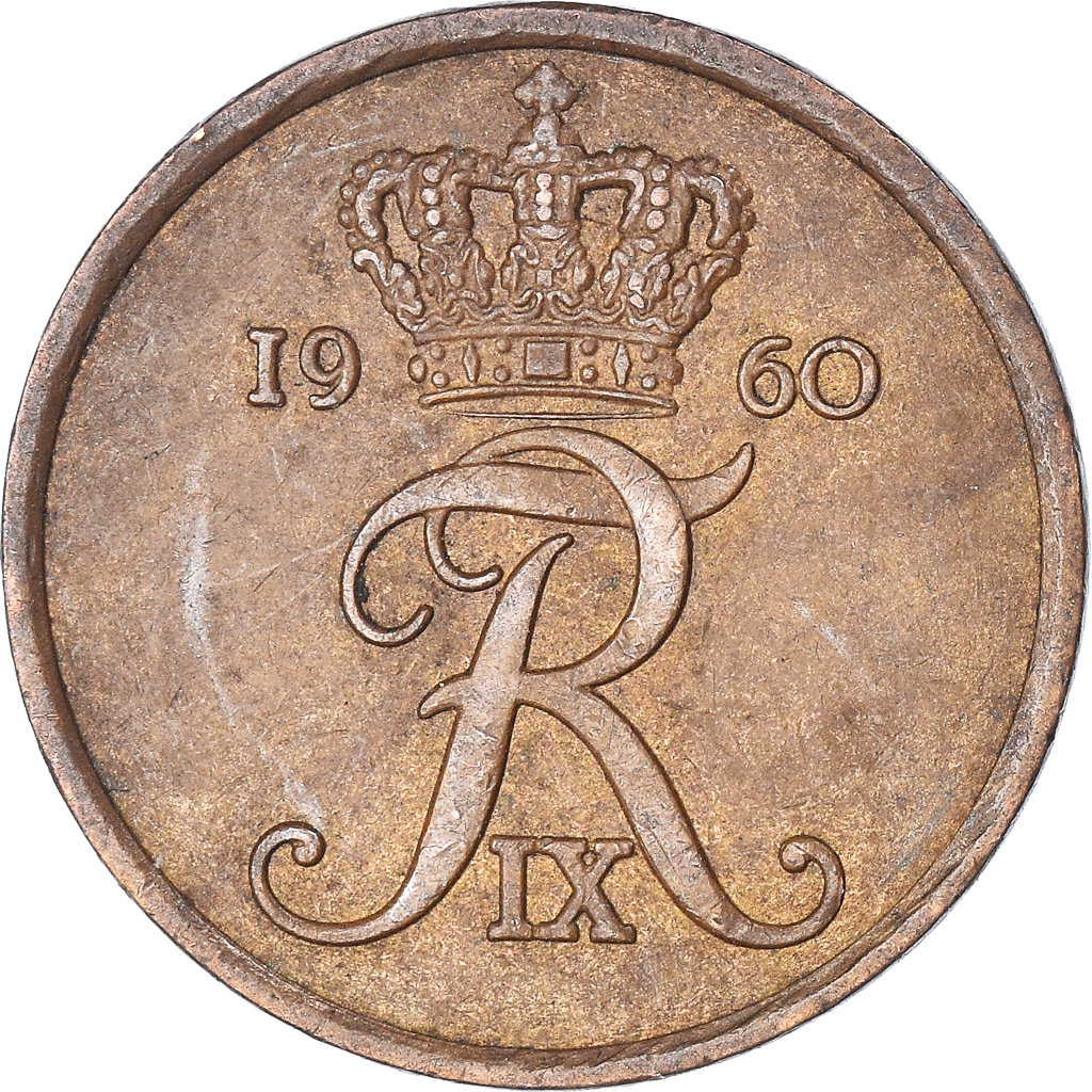 Moneda, Dinamarca, 5 Öre, 1960