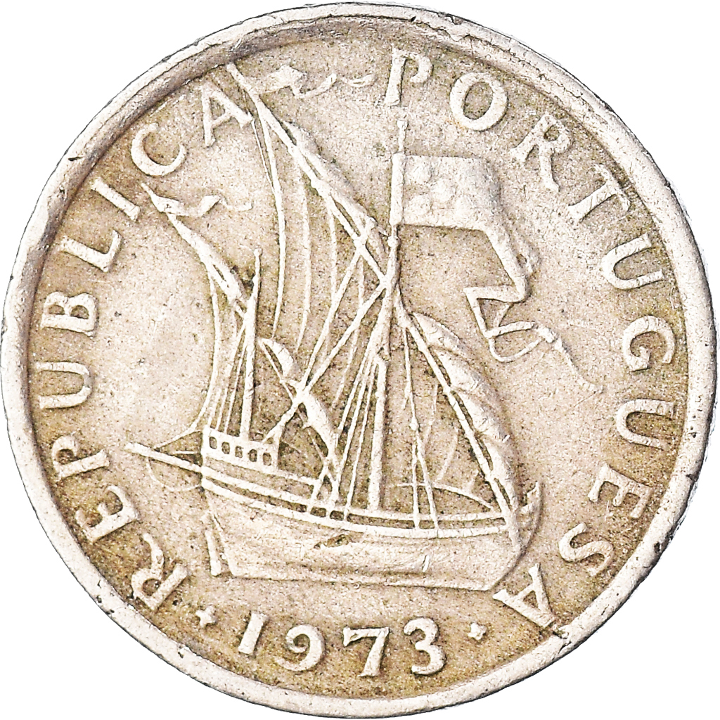 Moneda, Portugal, 2-1/2 Escudos, 1973