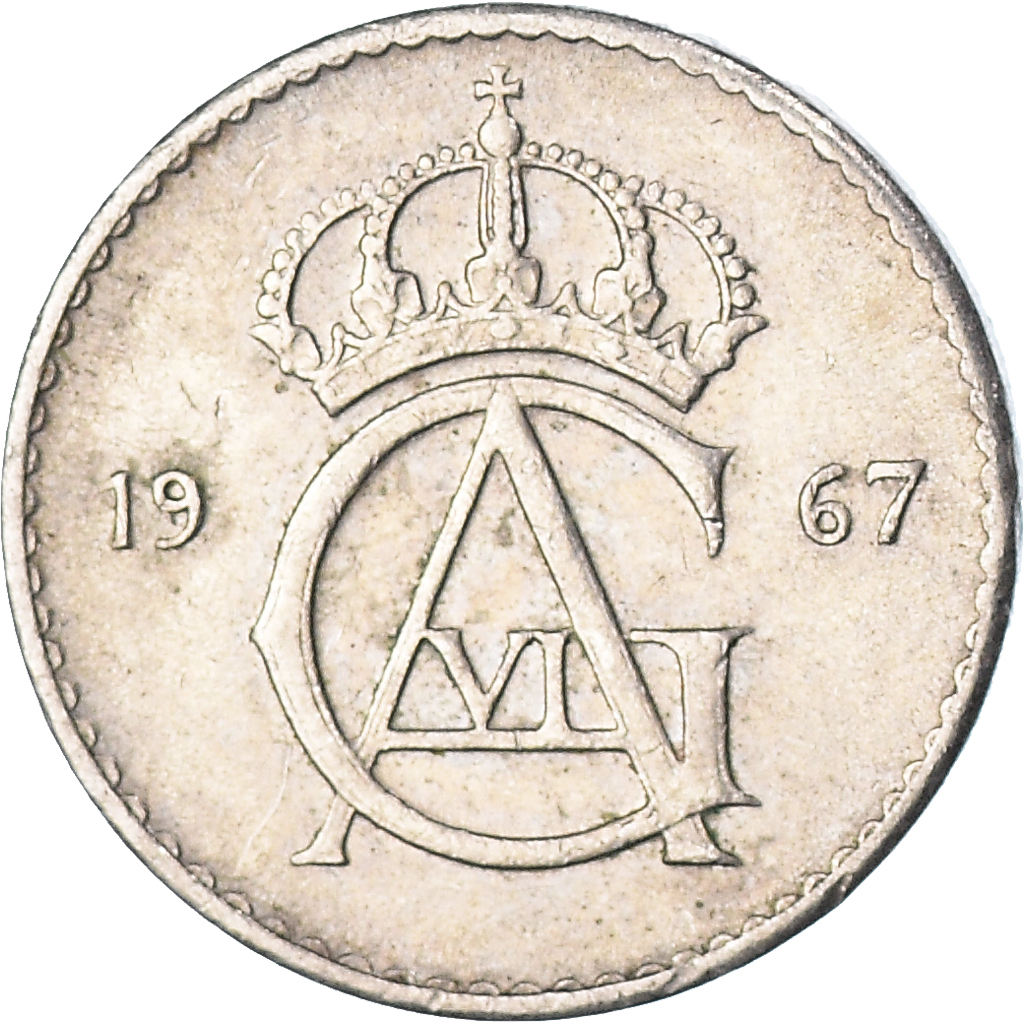 Moneda, Suecia, 10 Öre, 1967