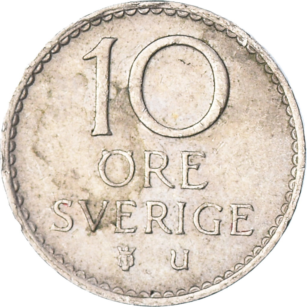 Moneda, Suecia, 10 Öre, 1967