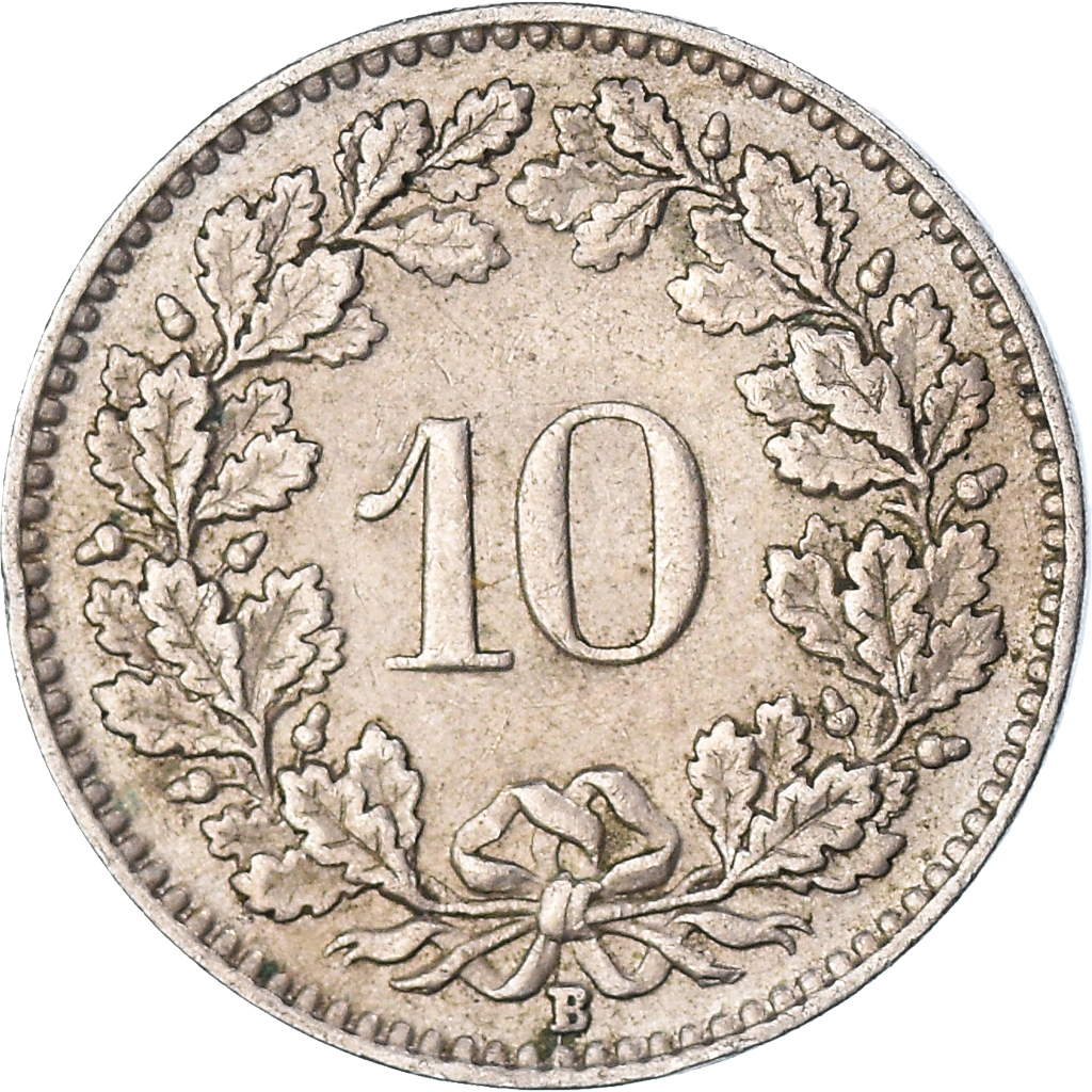 Coin, Switzerland, 10 Rappen, 1953