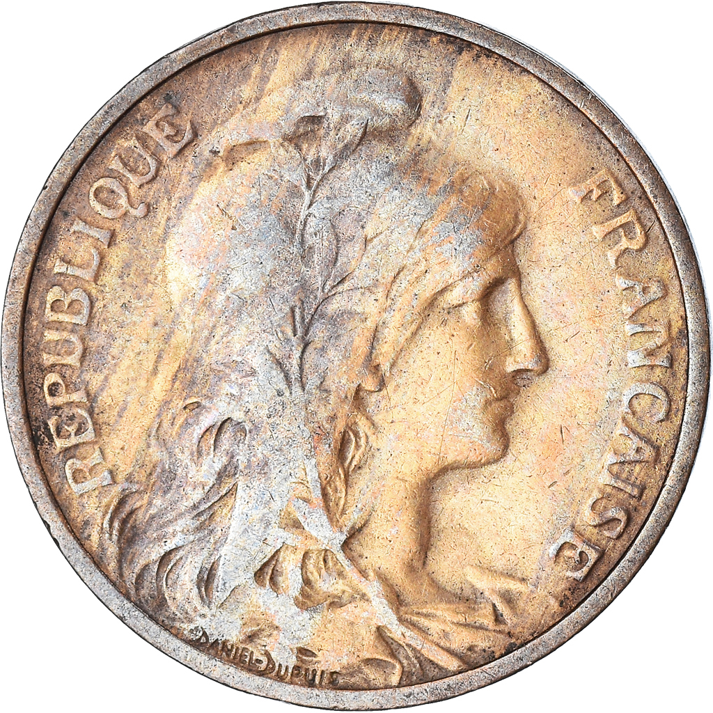 Moneda, Francia, 5 Centimes, 1914