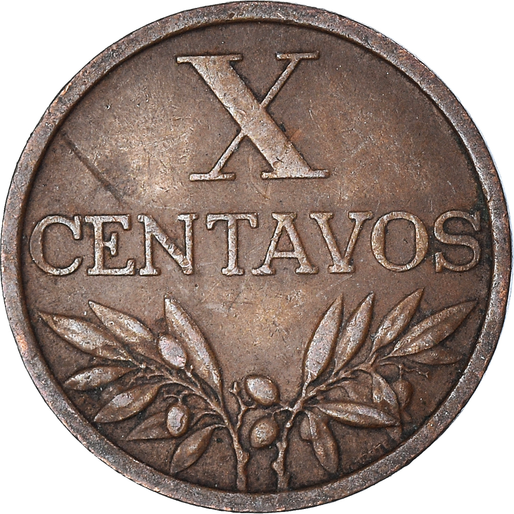 Moneda, Portugal, 10 Centavos, 1961