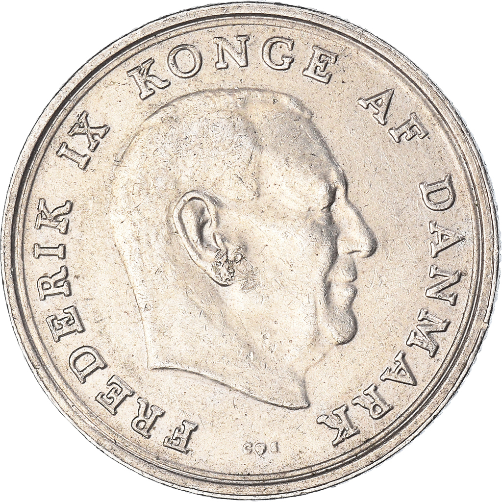 Moneda, Dinamarca, Krone, 1965