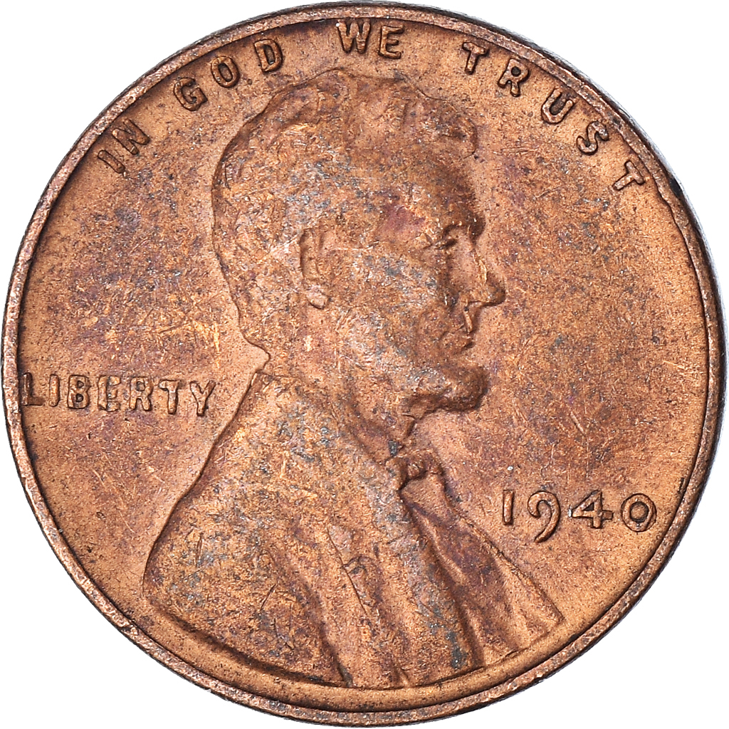 Moneda, Estados Unidos, Cent, 1940