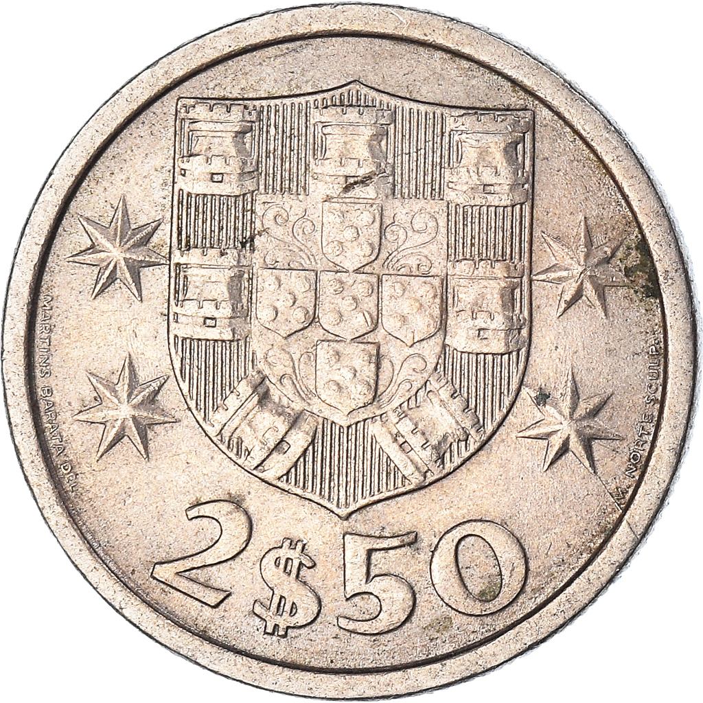Moneda, Portugal, 2.50 Escudo Convertivel, 1976