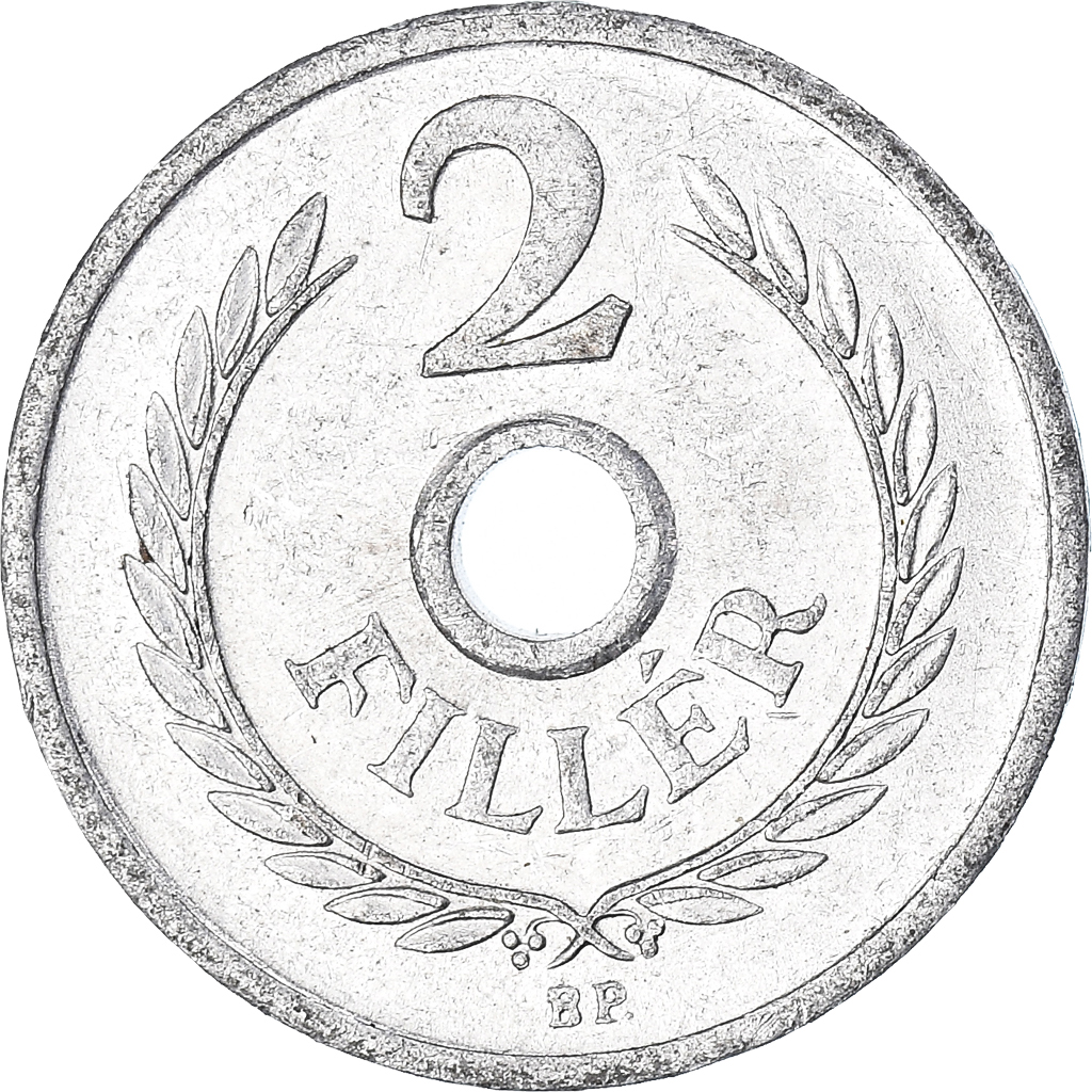 Moneda, Hungría, 2 Filler, 1973