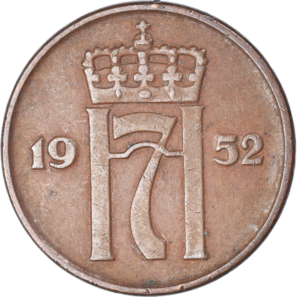 Moneda, Noruega, 5 Öre, 1952