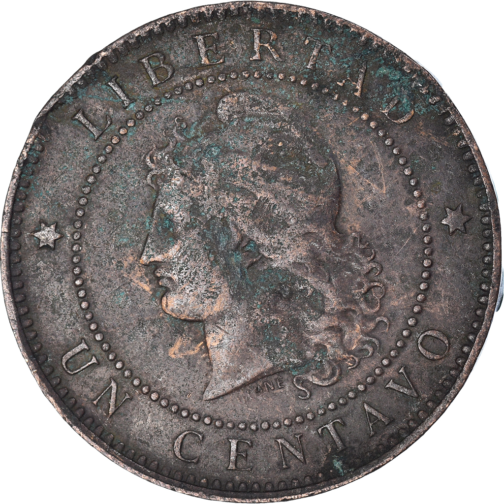 Coin, Argentina, Centavo, 1890