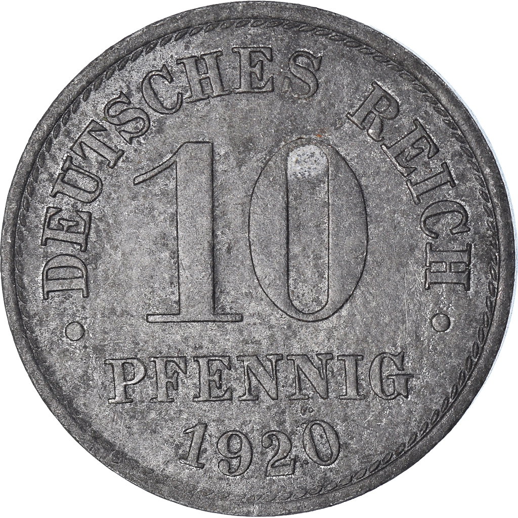 Coin, GERMANY - EMPIRE, 10 Pfennig, 1920