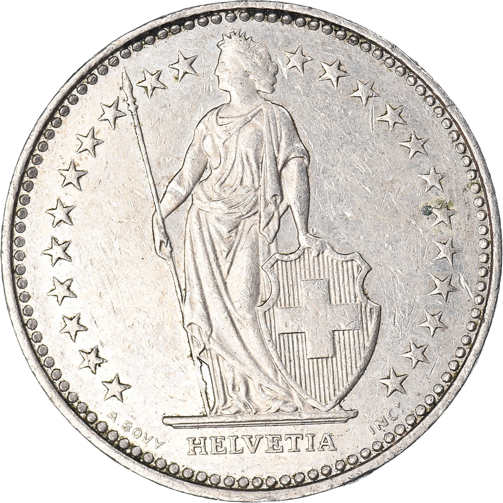 Moneda, Suiza, Franc, 1986