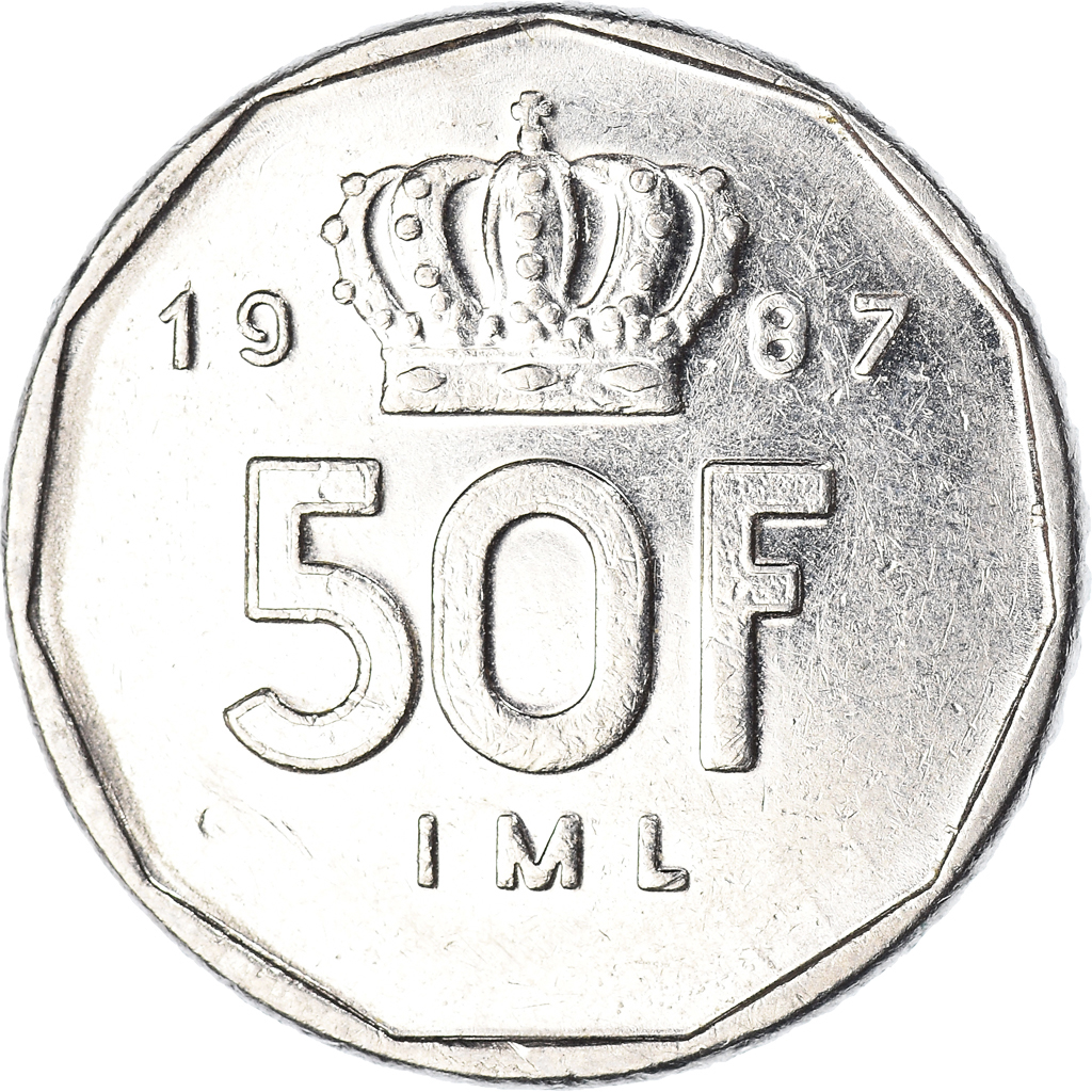 Coin, Luxembourg, 50 Francs, 1987