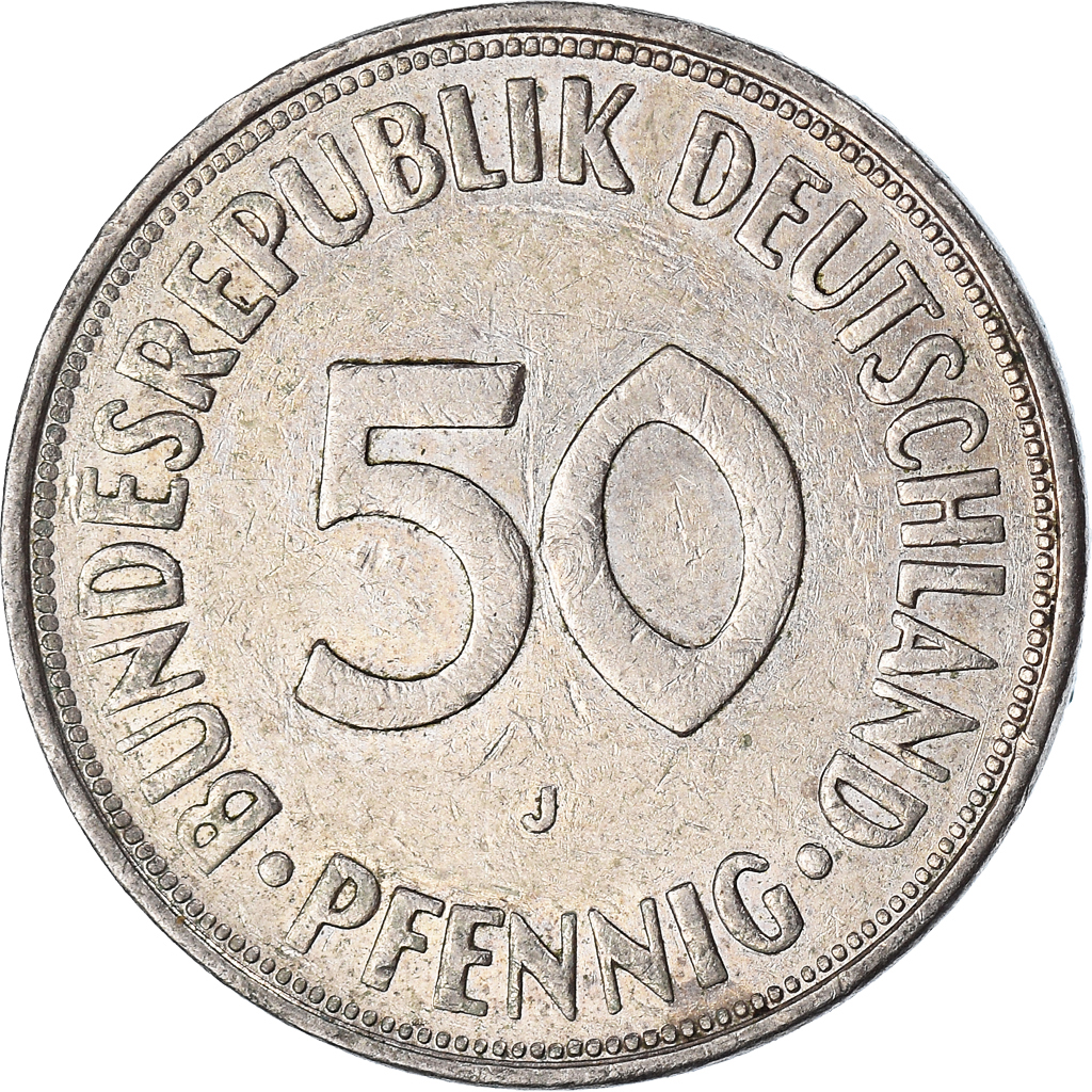 Coin, GERMANY - FEDERAL REPUBLIC, 50 Pfennig, 1973