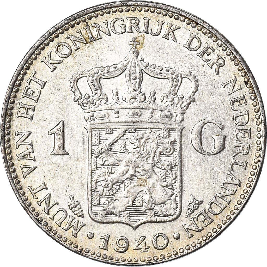 Coin, Netherlands, Wilhelmina I, Gulden, 1940, , Silver, KM:161.1