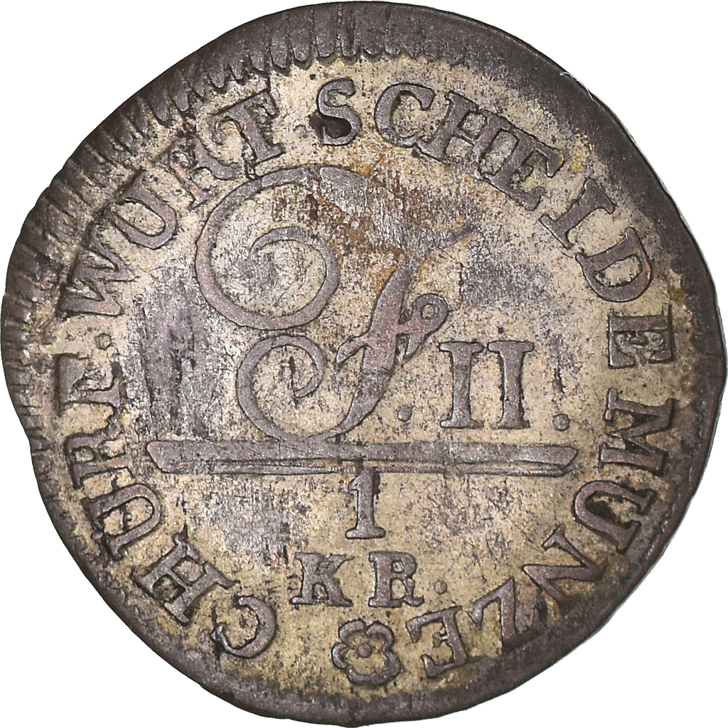 Coin, German States, WURTTEMBERG, Friedrich II, Kreuzer, 1804, Stuttgart