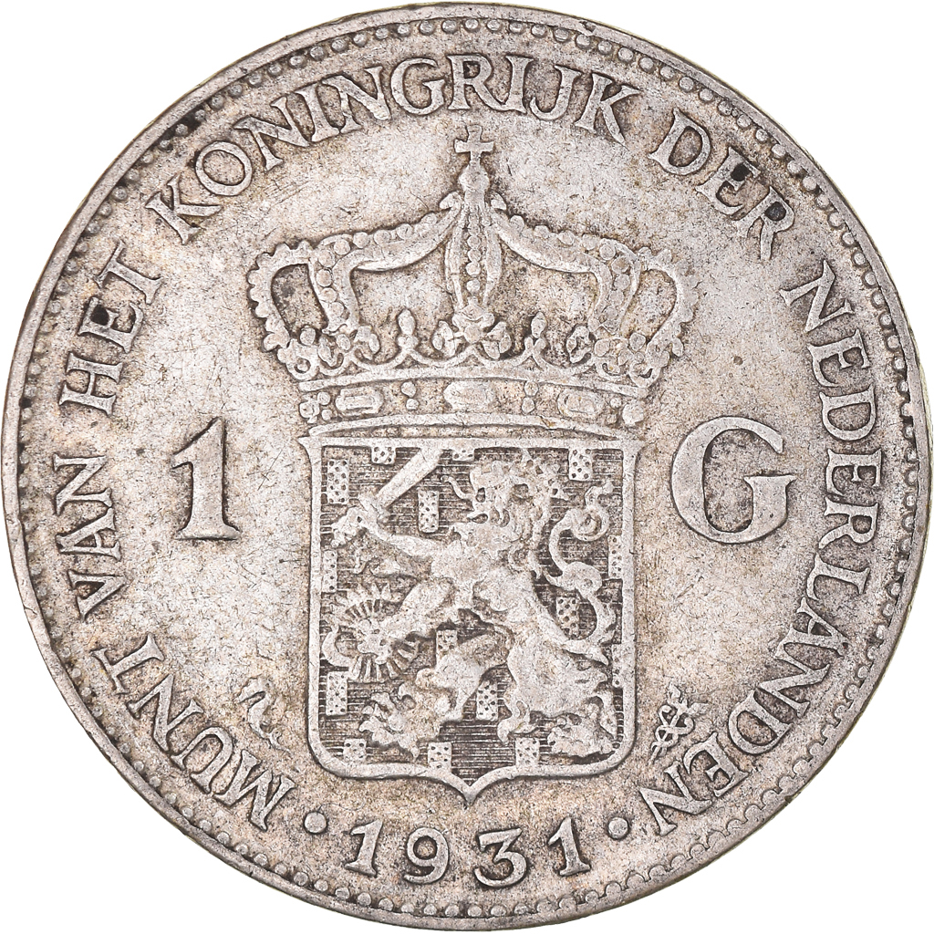 Coin, Netherlands, Wilhelmina I, Gulden, 1931, Utrecht, , Silver