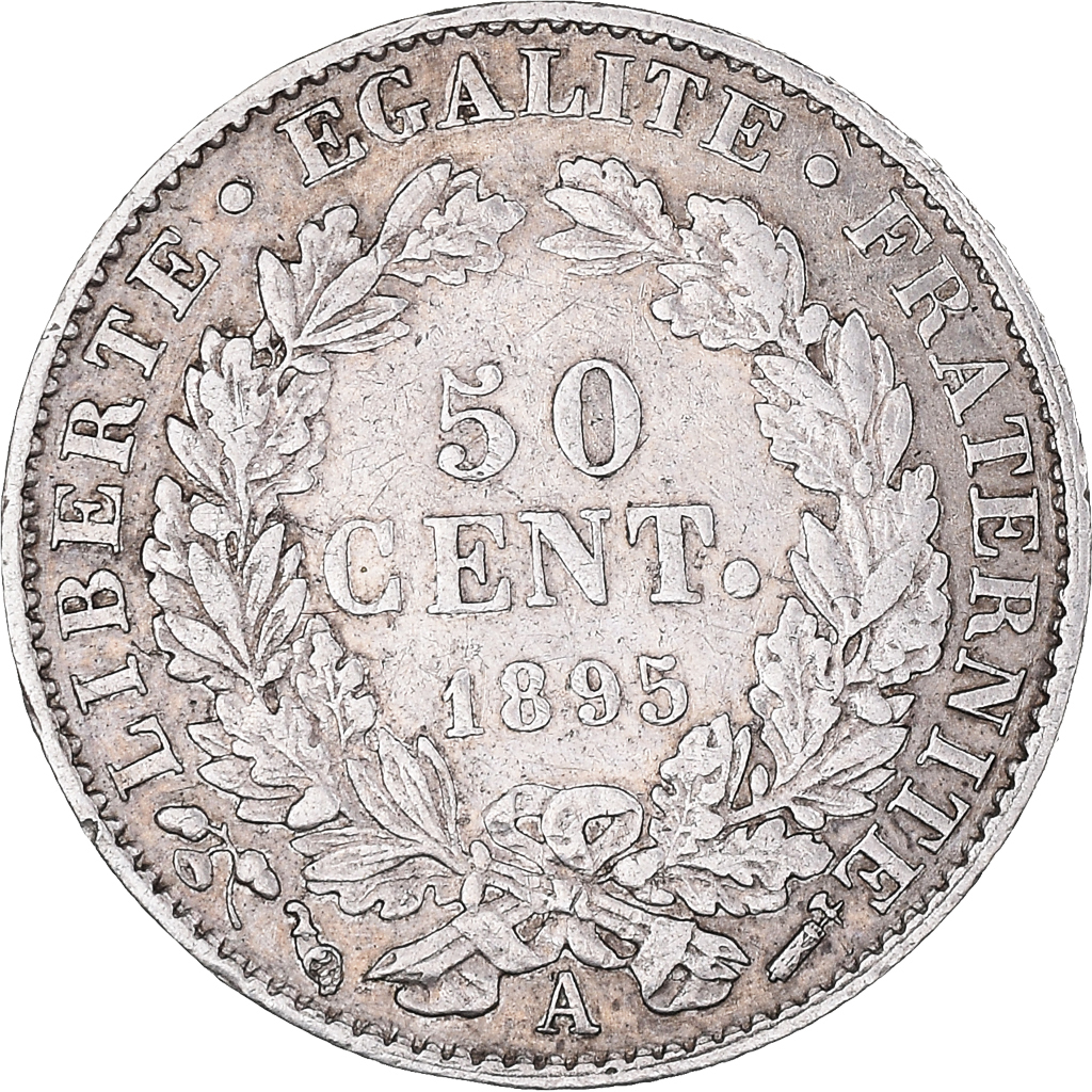 Coin, France, Cérès, 50 Centimes, 1895, Paris, , Silver, KM:834.1