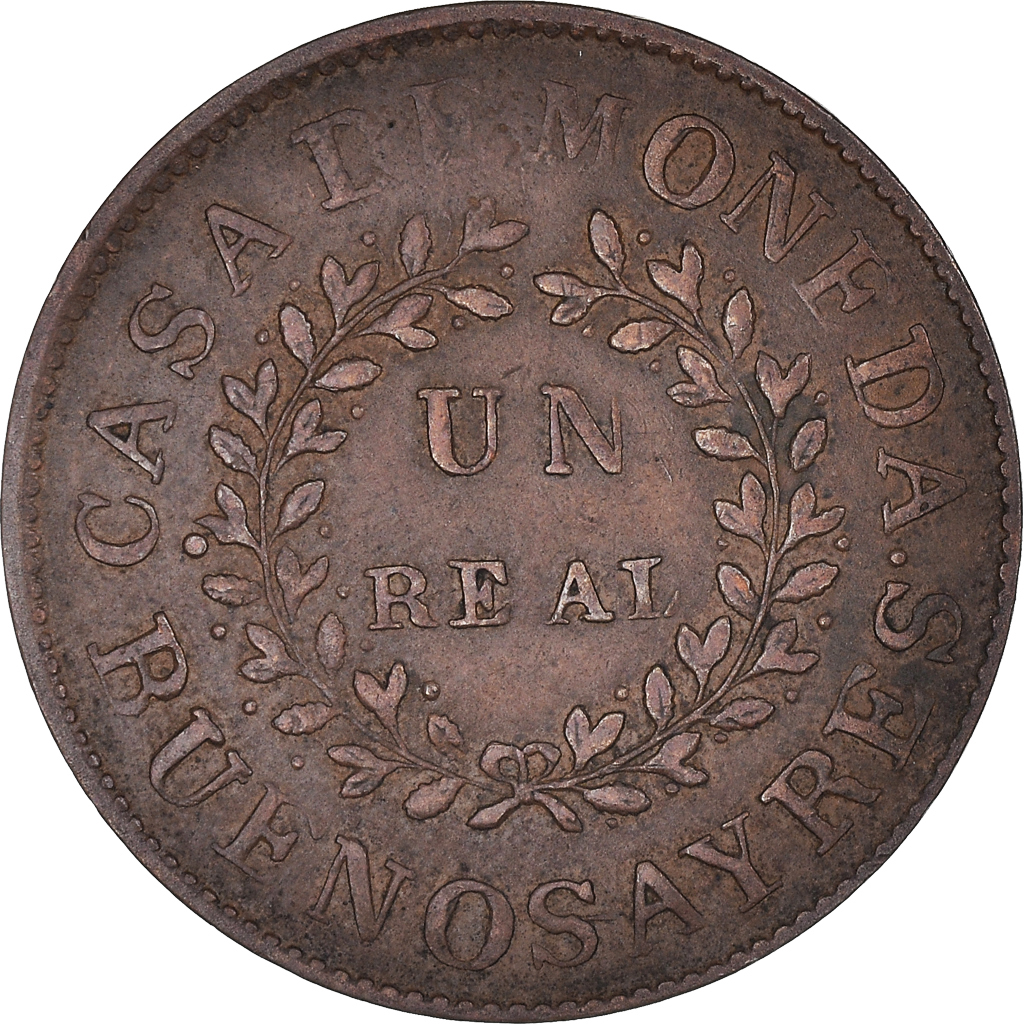 Coin, Argentina, BUENOS AIRES, Real, 1840, Buenos Aires, , Copper, KM:7