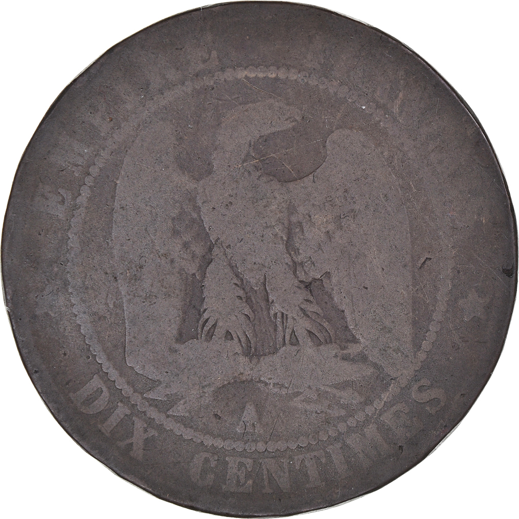 Coin, France, Napoleon III, Napoléon III, 10 Centimes, 1856, Paris, 