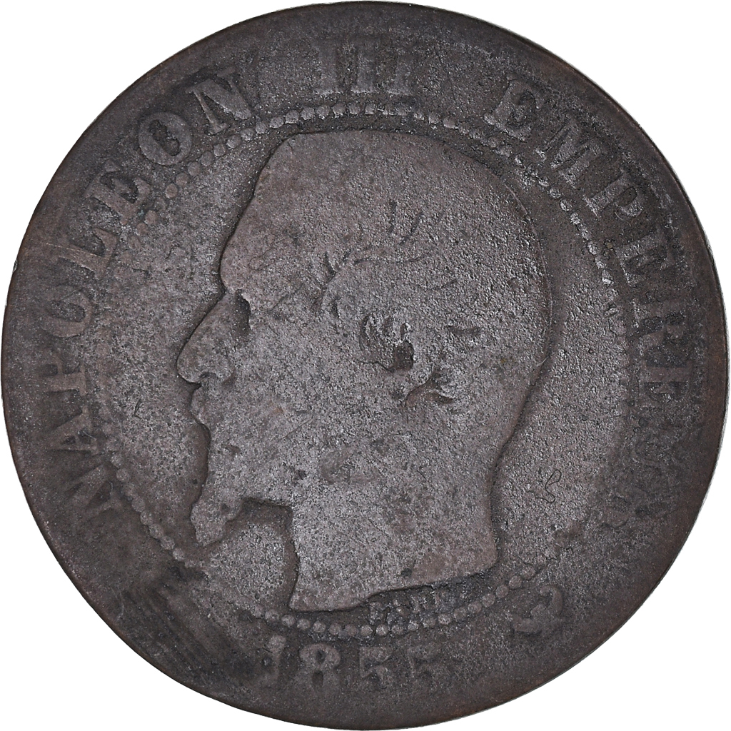 Coin, France, Napoleon III, Napoléon III, 5 Centimes, 1855, Lille, 