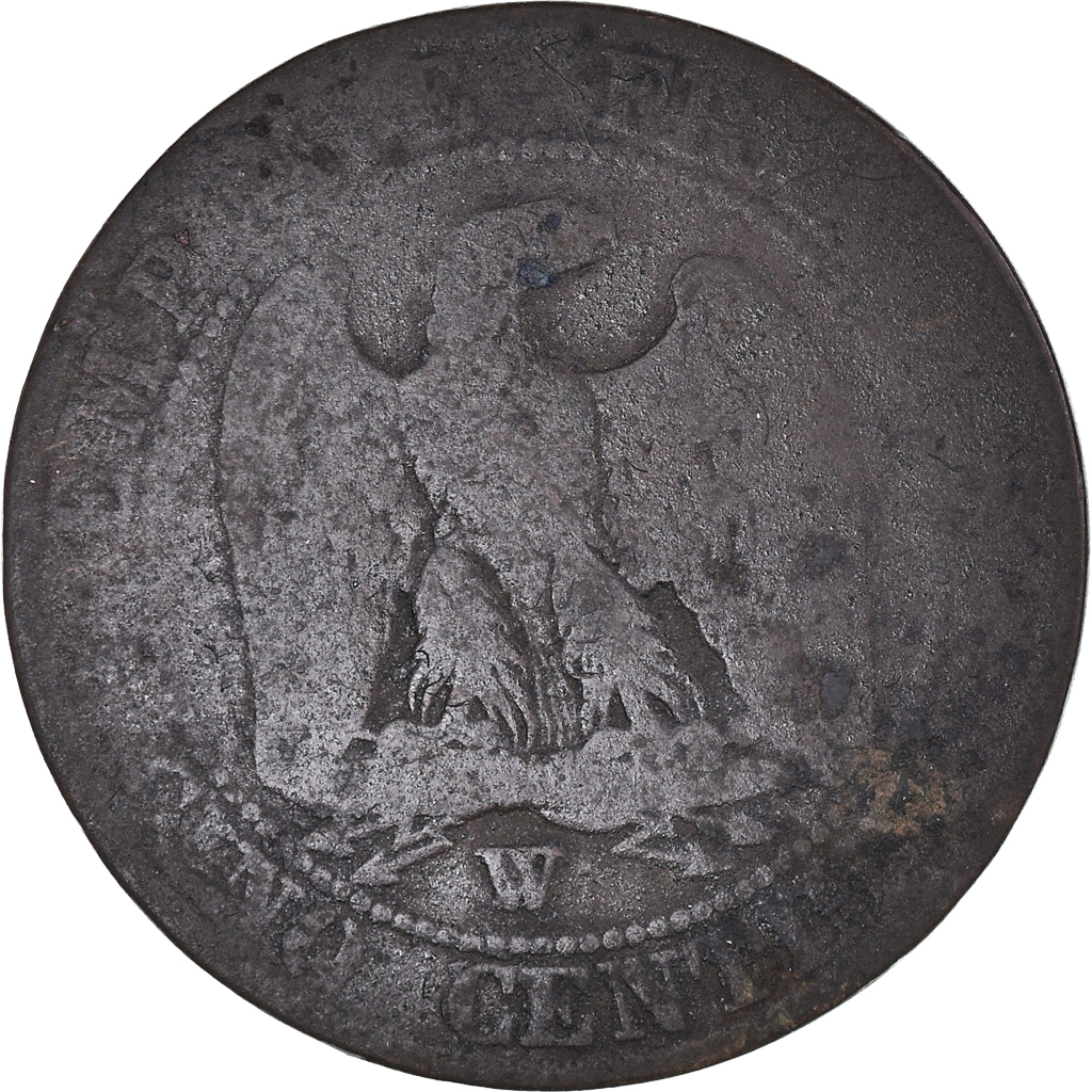 Coin, France, Napoleon III, Napoléon III, 5 Centimes, 1855, Lille, 