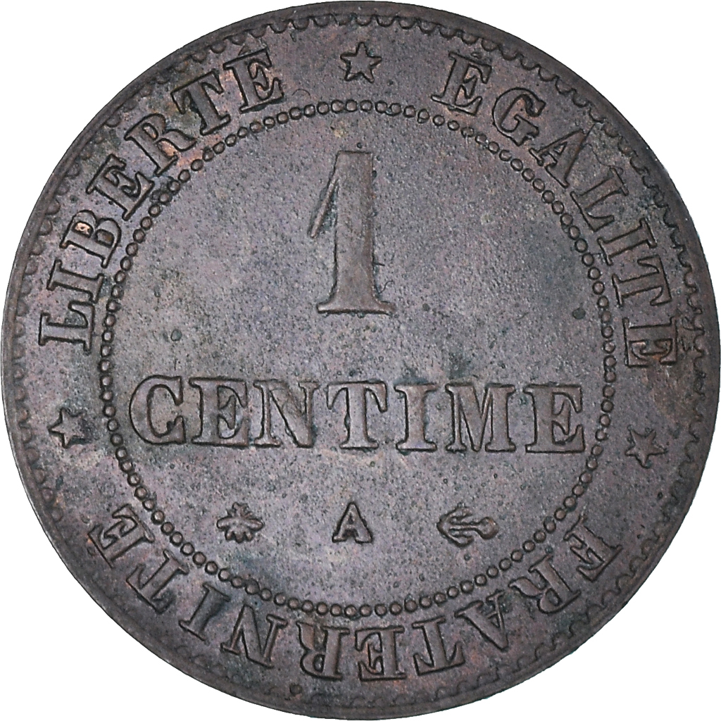 Coin, France, Cérès, Centime, 1872, Paris, , Bronze, KM:826.1