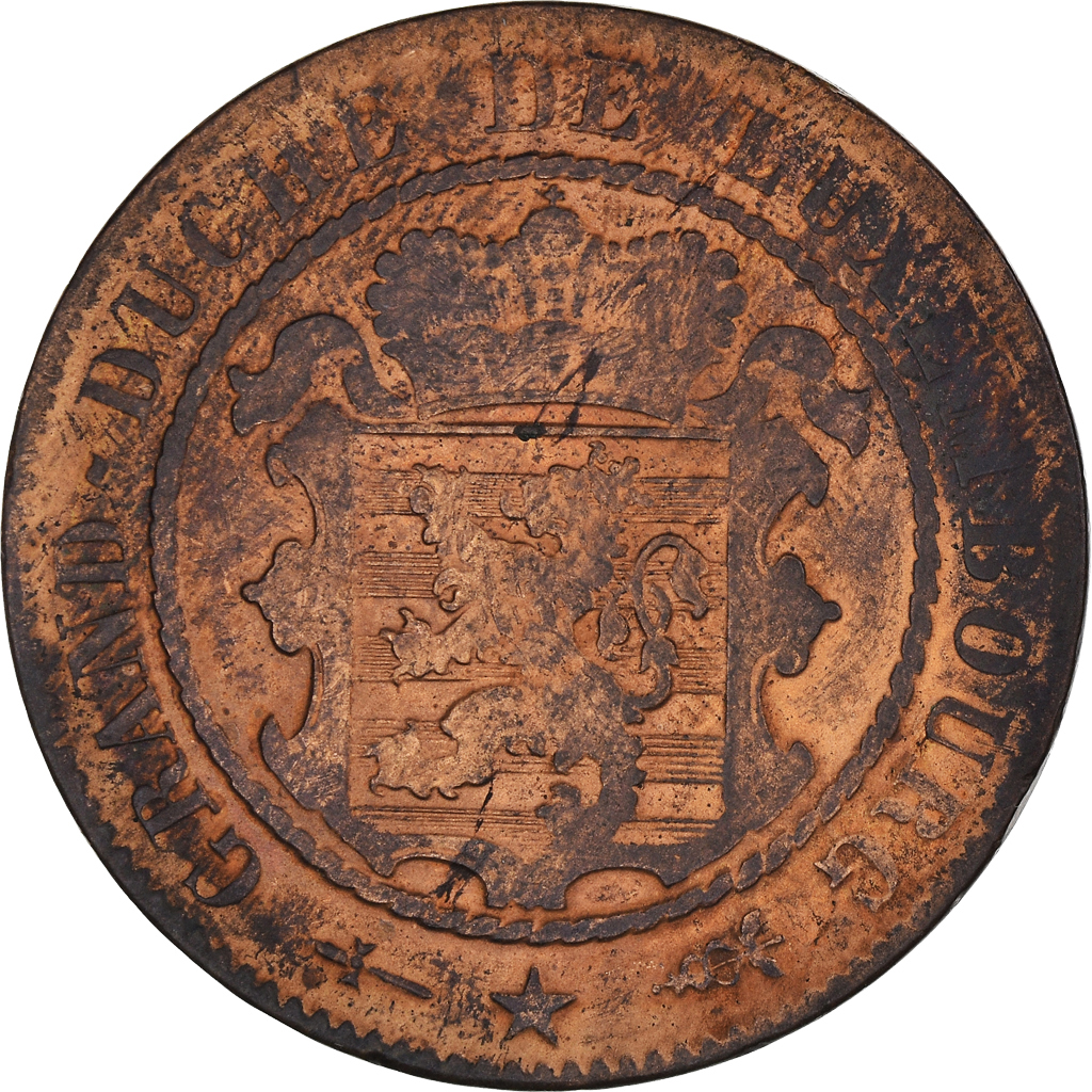 Coin, Luxembourg, William III, 10 Centimes, 1870, Utrecht, , Bronze