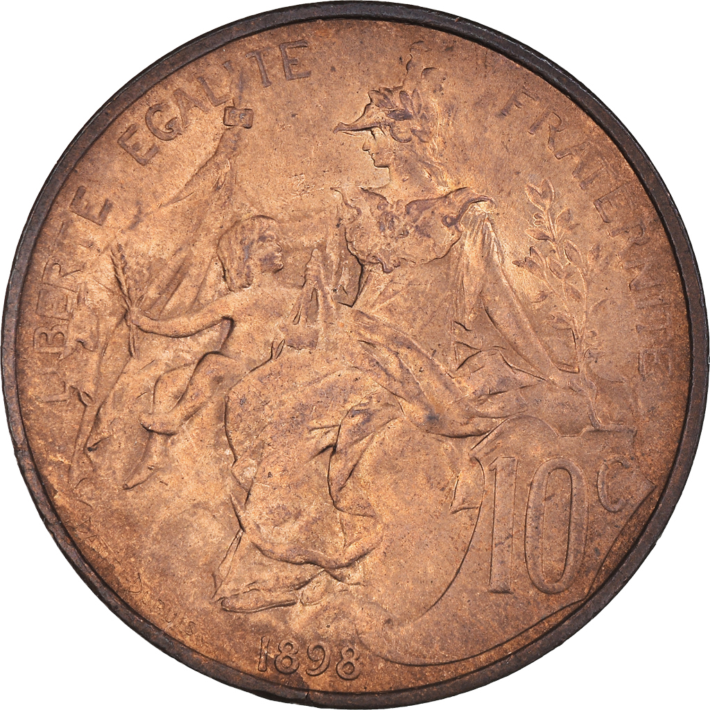 Coin, France, Dupuis, 10 Centimes, 1898, Paris, , Bronze, KM:843
